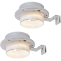 Rabalux - 2-pack LED-solcellsvägglampa LED/0,06W/1,2V 300 mAh IP44