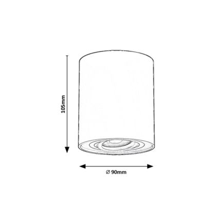 Rabalux - Spotlight 1xGU10/42W/230V vit