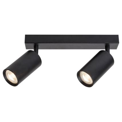 Rabalux - Takspotlight 2xGU10/25W/230V svart