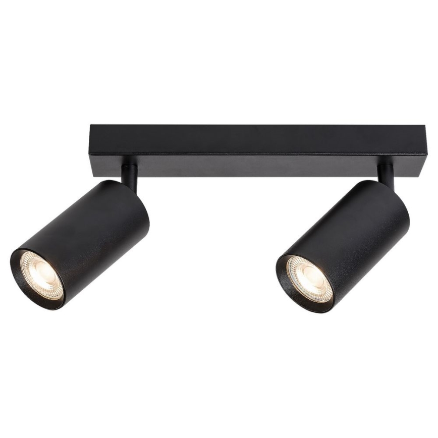 Rabalux - Takspotlight 2xGU10/25W/230V svart