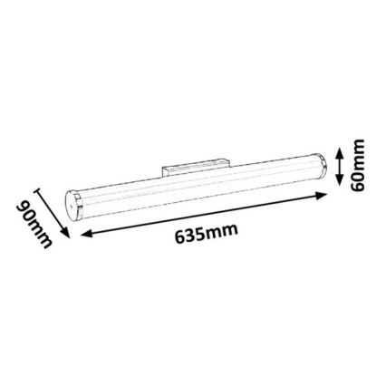 Rabalux 2109 - LED Badrum spegelbelysning SONJA LED/18W/230V 64cm