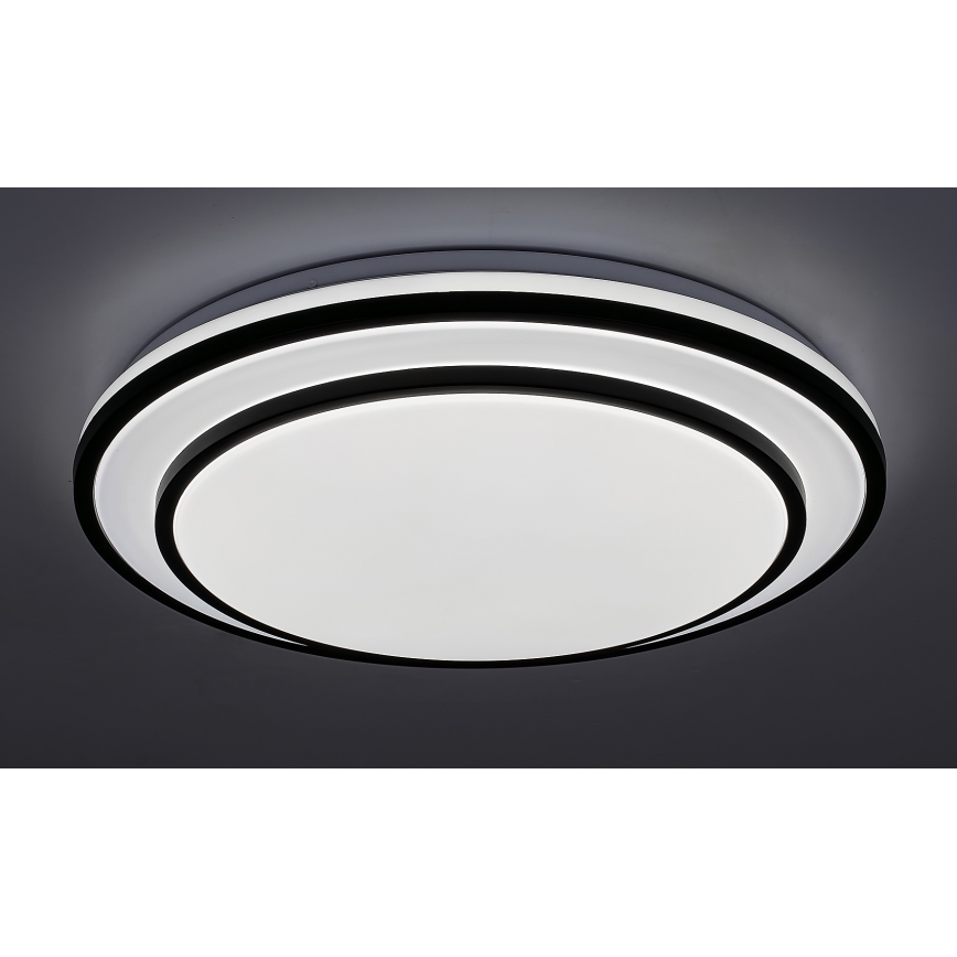 Rabalux - Dimbart LED-takarmatur LED/40W/230V 3000-6500K svart Ø 49 cm + fjärrkontroll