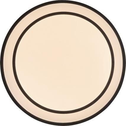 Rabalux - Dimbart LED-takarmatur LED/40W/230V 3000-6500K svart Ø 49 cm + fjärrkontroll