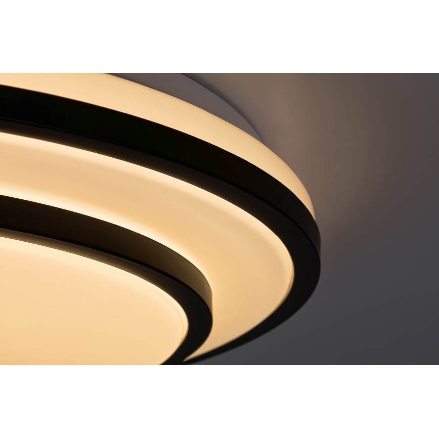 Rabalux - Dimbart LED-takarmatur LED/40W/230V 3000-6500K svart Ø 49 cm + fjärrkontroll