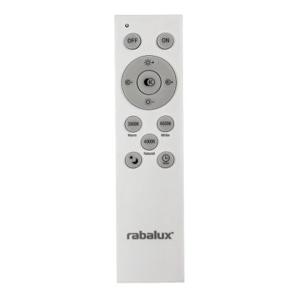 Rabalux - Dimbart LED-takarmatur LED/40W/230V 3000-6500K svart Ø 49 cm + fjärrkontroll