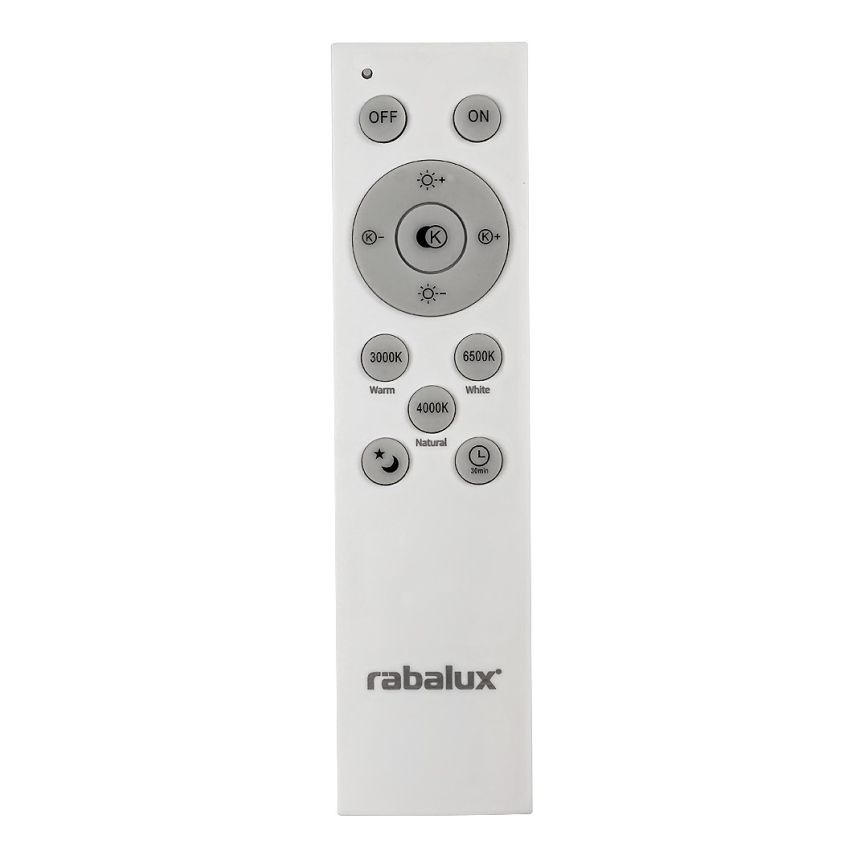 Rabalux - Dimbart LED-takarmatur LED/40W/230V 3000-6500K svart Ø 49 cm + fjärrkontroll