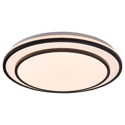 Rabalux - Dimbart LED-takarmatur LED/40W/230V 3000-6500K svart Ø 49 cm + fjärrkontroll