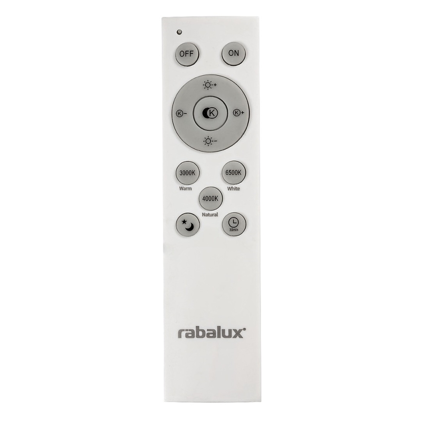 Rabalux - LED-dimmbar taklampa LED/40W/230V 3000-6500K silver Ø 49 cm + fjärrkontroll