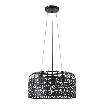 Rabalux 2158 - Ljuskrona ALESSANDRA 3xE27/60W/230V svart