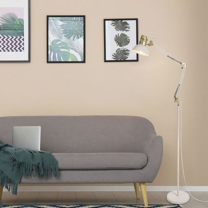 Rabalux - Golvlampa 1xE27/40W/230V kräm/guld