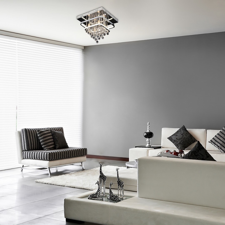 Rabalux - Kristall ytmonterad ljuskrona LED/36W/230V + 4xE14/40W