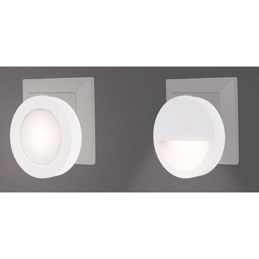 Rabalux - LED Nattlampa med skymningssensor LED/0,5W/230V 3000K diameter 65 mm