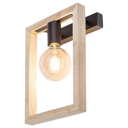 Rabalux - Vägglampa 1xE27/40W/230V svart/bok