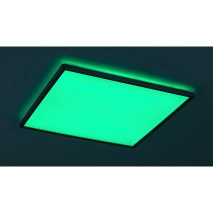 Rabalux - Dimbart LED RGB-takarmatur LED/22W/230V med Wi‑Fi (Tuya) och fjärrkontroll 42x42 cm