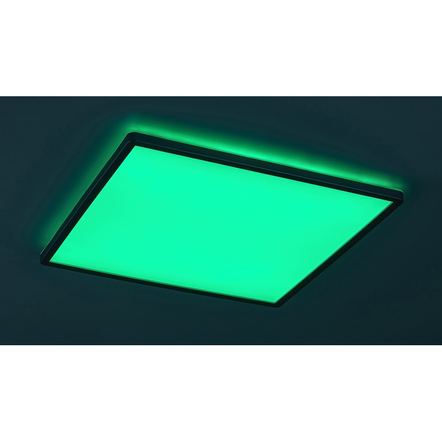 Rabalux - Dimbart LED RGB-takarmatur LED/22W/230V med Wi‑Fi (Tuya) och fjärrkontroll 42x42 cm