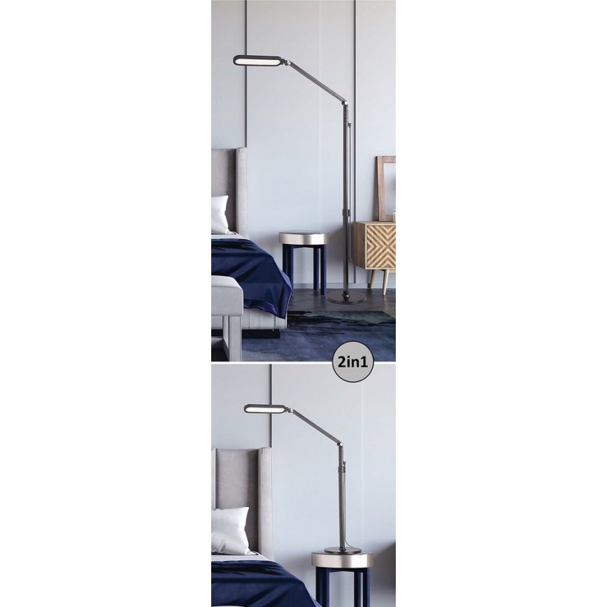 Rabalux - LED Ljusreglerad beröring golvlampa LED/13W/230V 3000-6000K svart