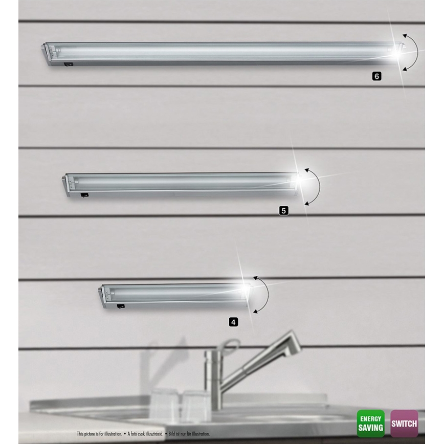 Rabalux 2366 - Bänkbelysning EASY ljus 1xG5/21W/230V