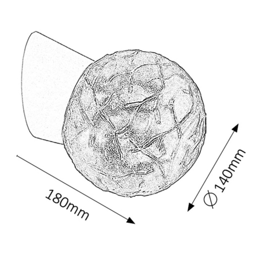 Rabalux 2432 - Väggbelysning GRACE 1xE27/60W/230V