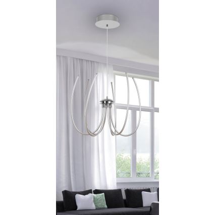 Rabalux 2434 - LED Ljuskrona ALISHA LED/62W/230V silver