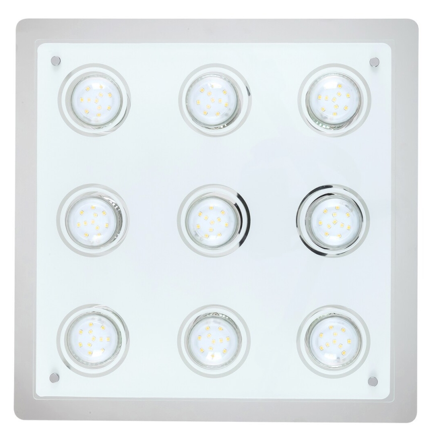 Rabalux - LED-taklampa NAOMI 9xGU10/5W 38x38 cm