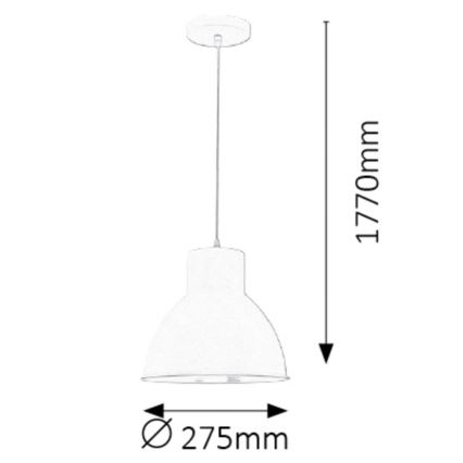 Rabalux - Taklampa 1xE27/60W/230V vit pr. 27,5 cm