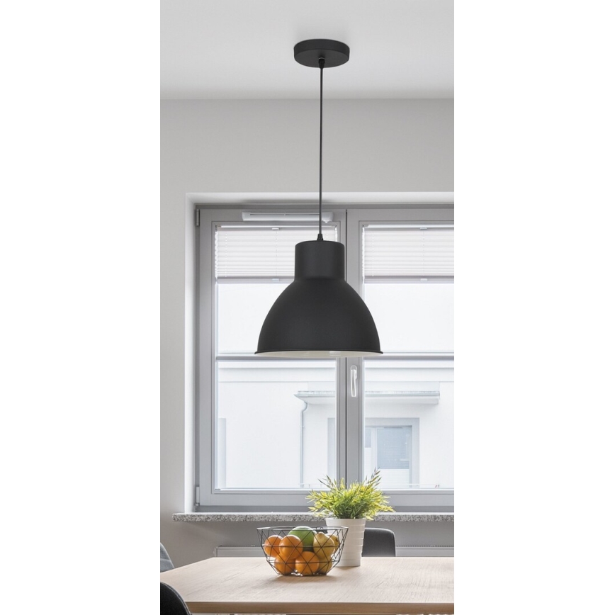 Rabalux 2578 - Ljuskrona DEREK 1xE27/60W/230V svart