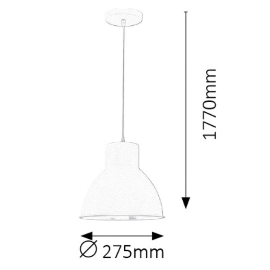 Rabalux - Taklampa 1xE27/60W/230V svart Ø 27,5 cm