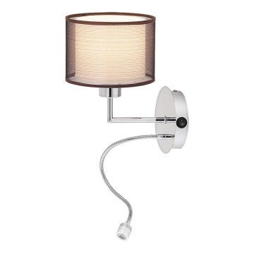 Rabalux 2629 - Väggbelysning ANASTASIA E27/60W + LED/1W