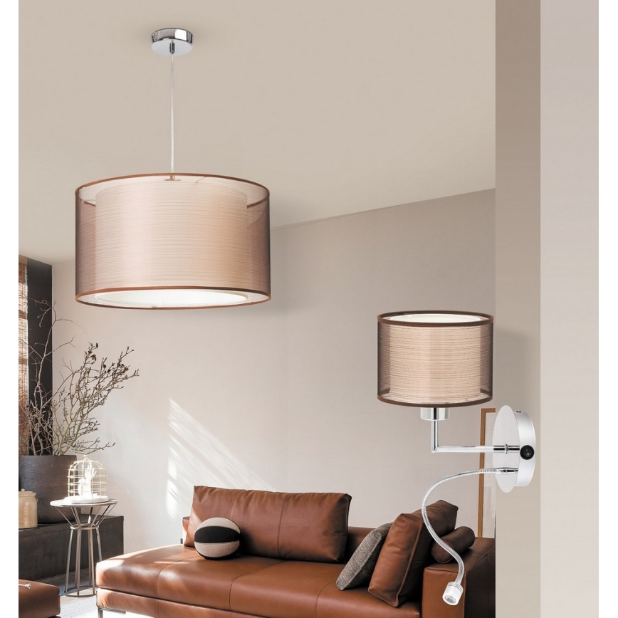 Rabalux 2629 - Väggbelysning ANASTASIA E27/60W + LED/1W