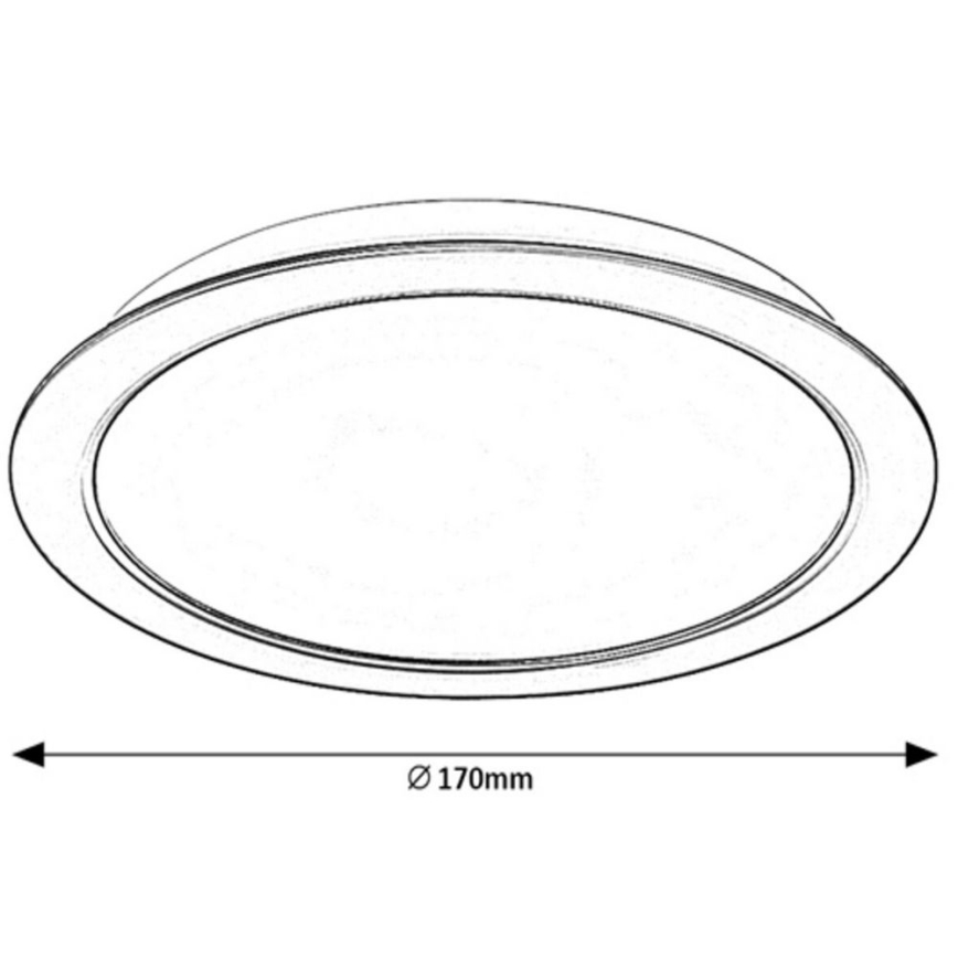 Rabalux - LED infälld taklampa LED/17W/230V Ø 17 cm