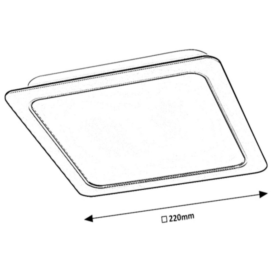 Rabalux - LED infälld taklampa LED/24W/230V 22x22 cm