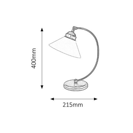 Rabalux 2702 - Bordslampa MARIAN 1xE27/60W/230V