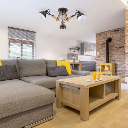 Rabalux 2724 - Ljuskrona AKSEL 3xE14/15W/230V svart