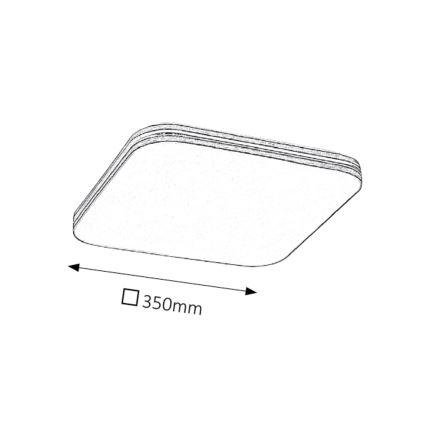 Rabalux 2764 - LED Takbelysning OSCAR 1xLED/18W/230V