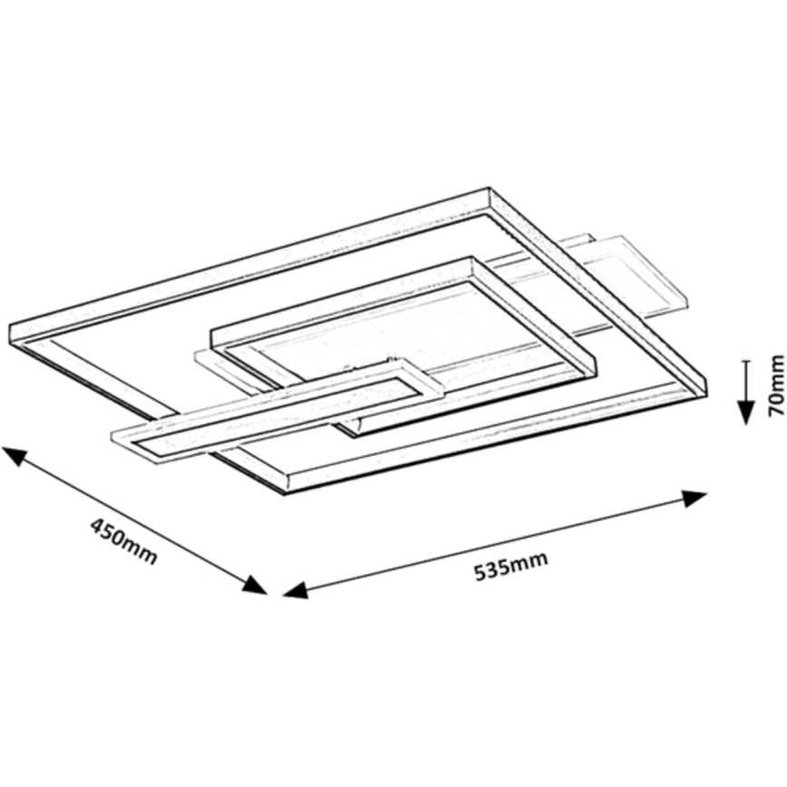 Rabalux - LED taklampa LED/50W/230V 43x53,5 cm