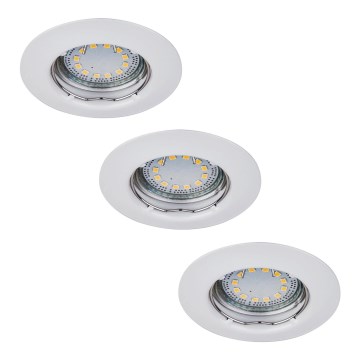 Rabalux - 3-pack LED infällda spotlights 1x GU10/3 W/230 V IP40