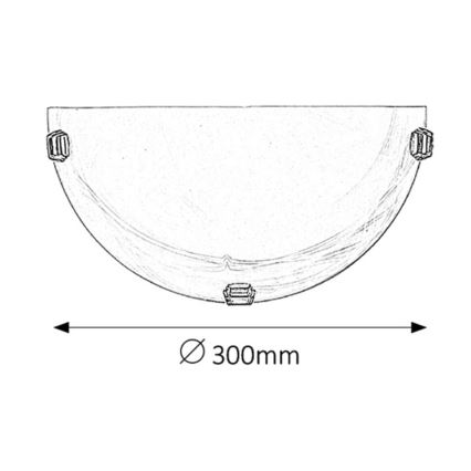 Rabalux - Vägglampa 1xE27/60W/230V i alabasterglas