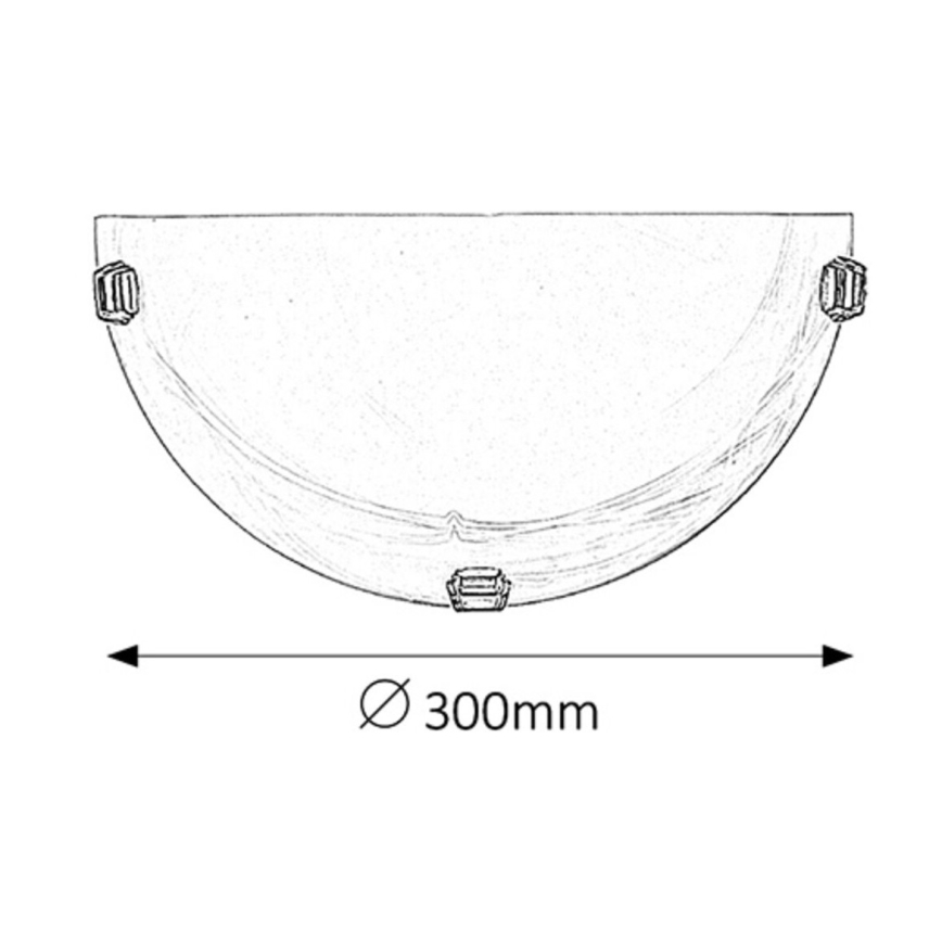 Rabalux - Vägglampa 1xE27/60W/230V i alabasterglas