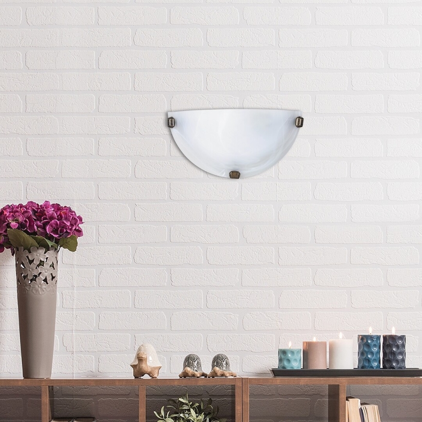 Rabalux - Vägglampa 1xE27/60W/230V i alabasterglas