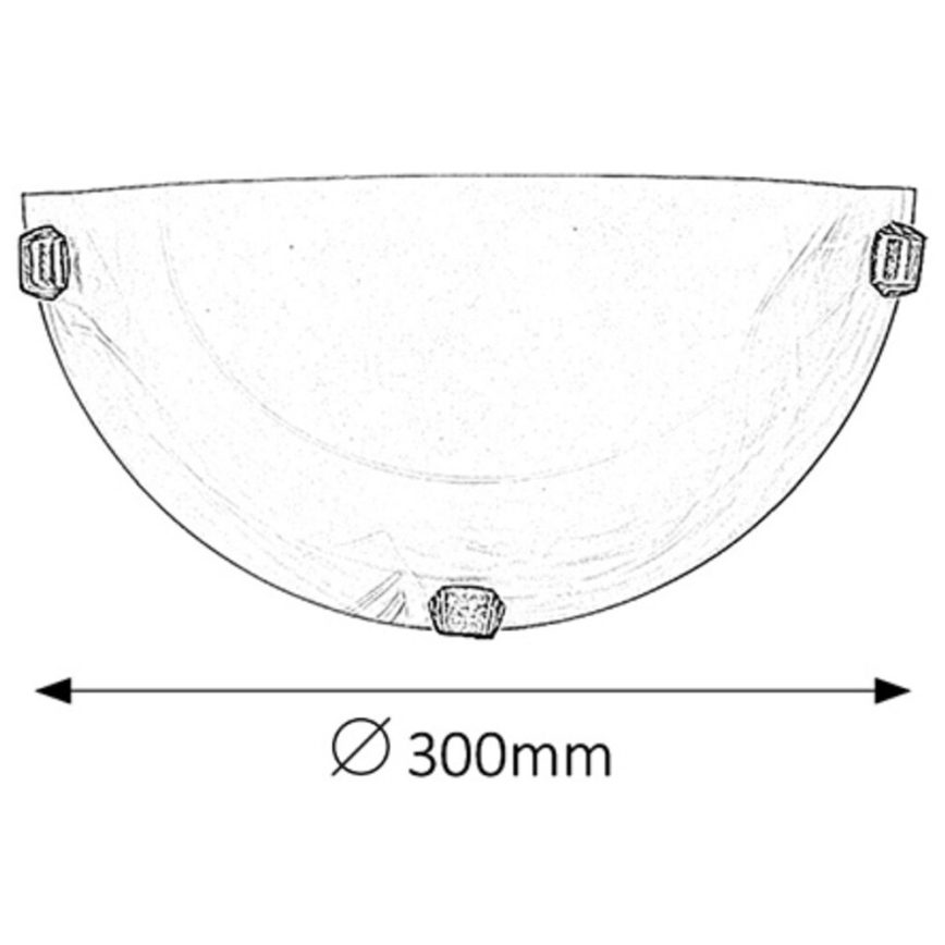 Rabalux - Vägglampa 1xE27/60W/230V i alabasterglas