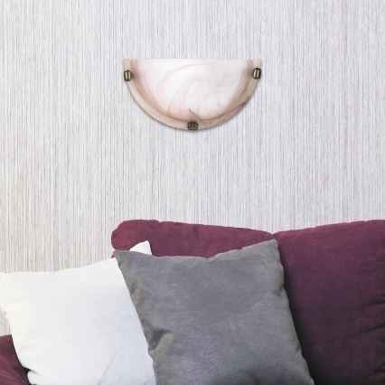 Rabalux - Vägglampa 1xE27/60W/230V med alabasterglas