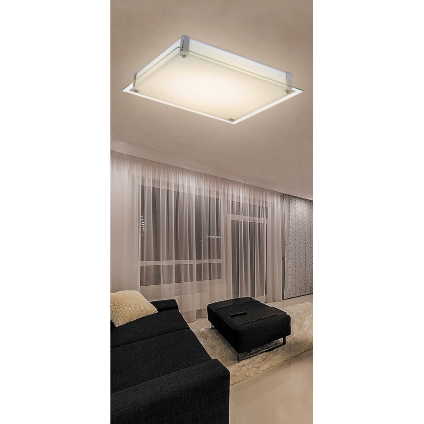 Rabalux - LED taklampa CARL LED LED/36W/230V 48x48 cm vit