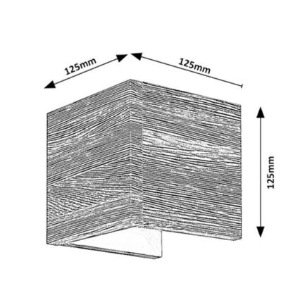 Rabalux  - LED väggbelysning CINNAMON LED/7W/230V