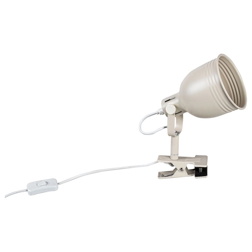 Rabalux 3093 - Spotlight med klämma 1xE14/25W/230V beige