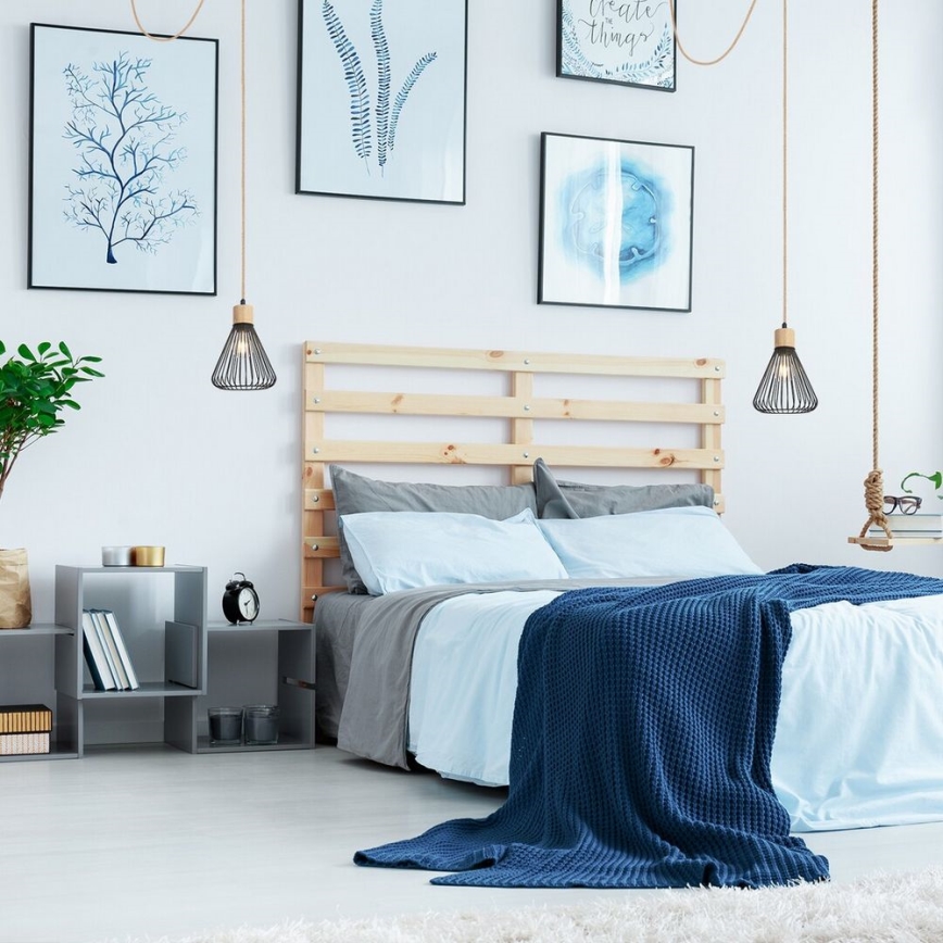 Rabalux - Taklampa 1xE27/40W/230V svart/bok