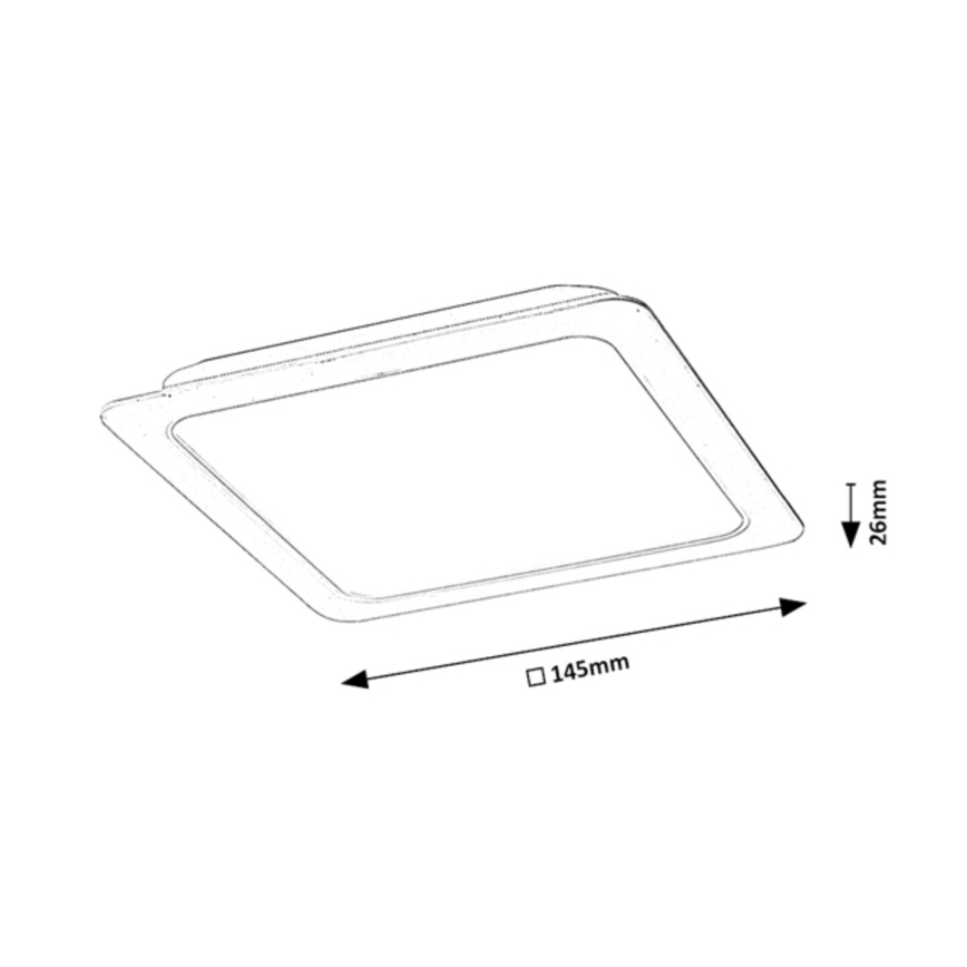 Rabalux - LED  Infälld lampa LED/12W/230V 14,5x14,5 cm
