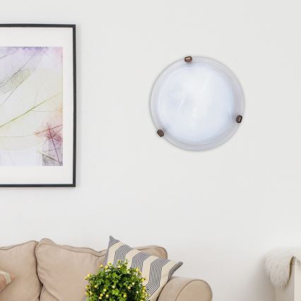 Rabalux - Taklampa 1xE27/60W/230V med alabasterglas