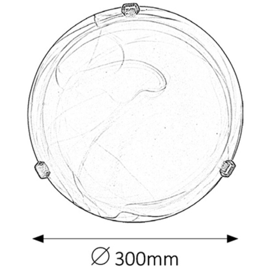 Rabalux - Taklampa 1xE27/60W/230V, alabasterglas