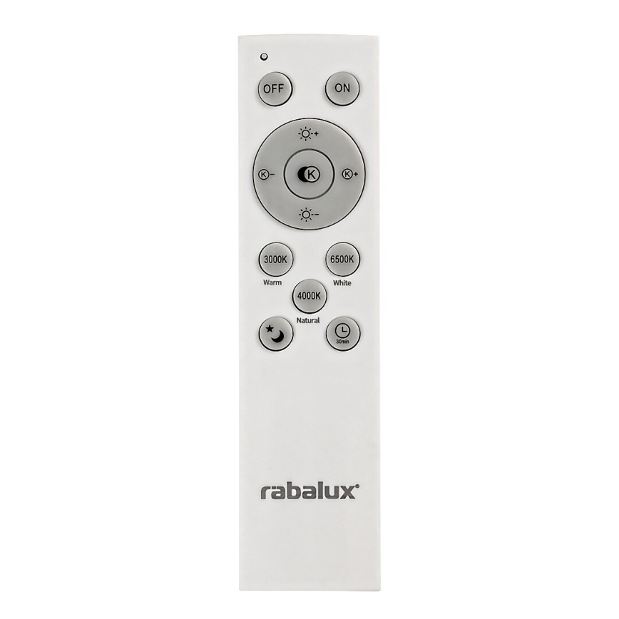 Rabalux - Dimmbar LED-taklampa LED/72W/230V 3000-6500K med fjärrkontroll Ø 48 cm