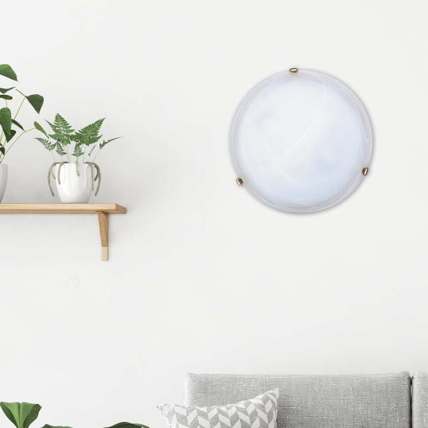 Rabalux - Taklampa 2xE27/60W/230V med alabasterglas